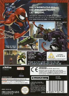 Ultimate Spider-Man box cover back